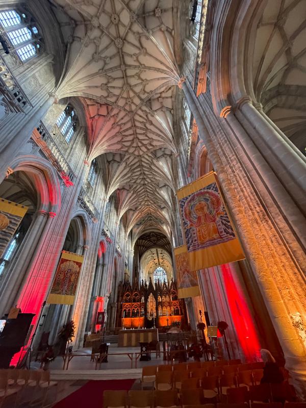 Inside Winchester Cathedral