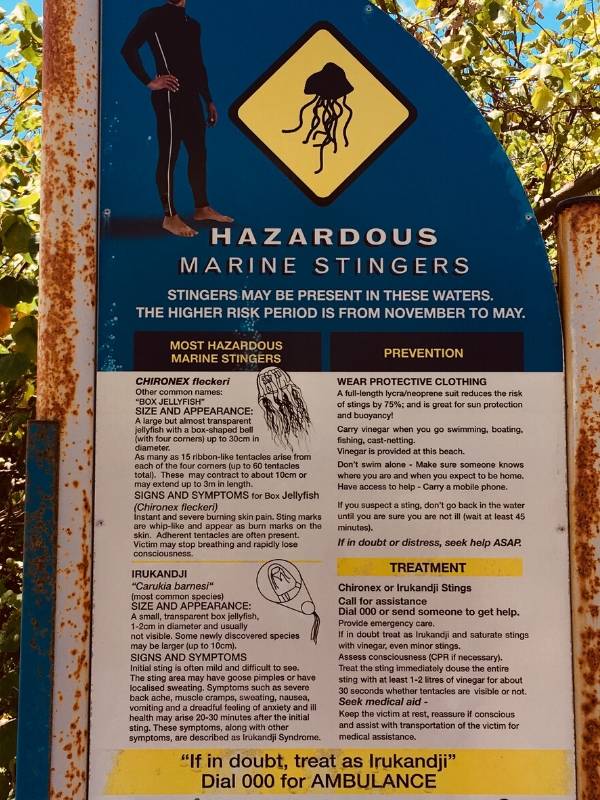 Warnings for stingers