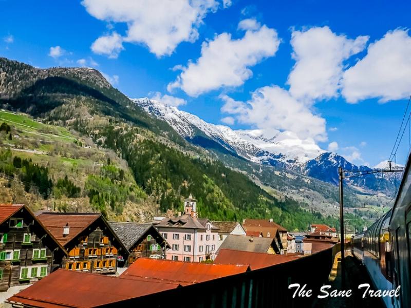 View from the Gotthard Panorama Express