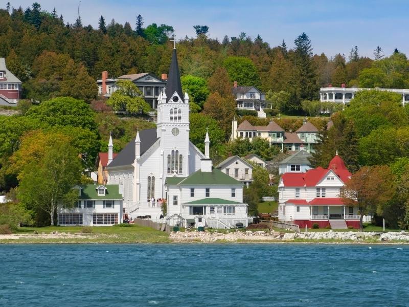 Houses on Mackinac Island