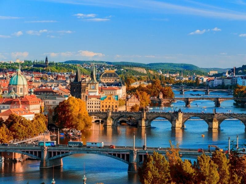 View of Prague.