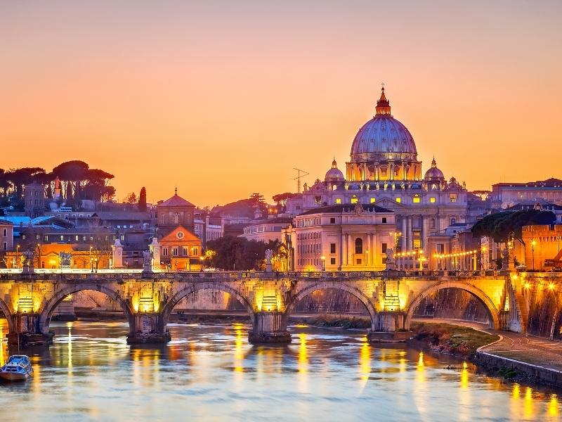 The city of Rome  features in many Italian movies on Netflix.