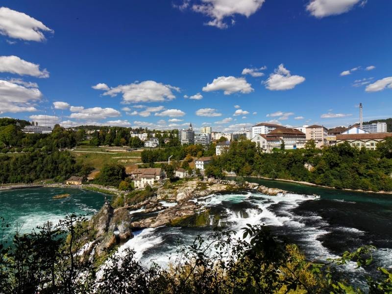 The Rhine Falls in Switzerland should feature on any Switzerland bucket list