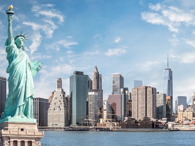 New York skyline.
