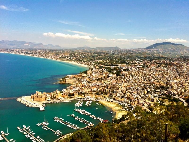 A view over the Bay of Sicily.