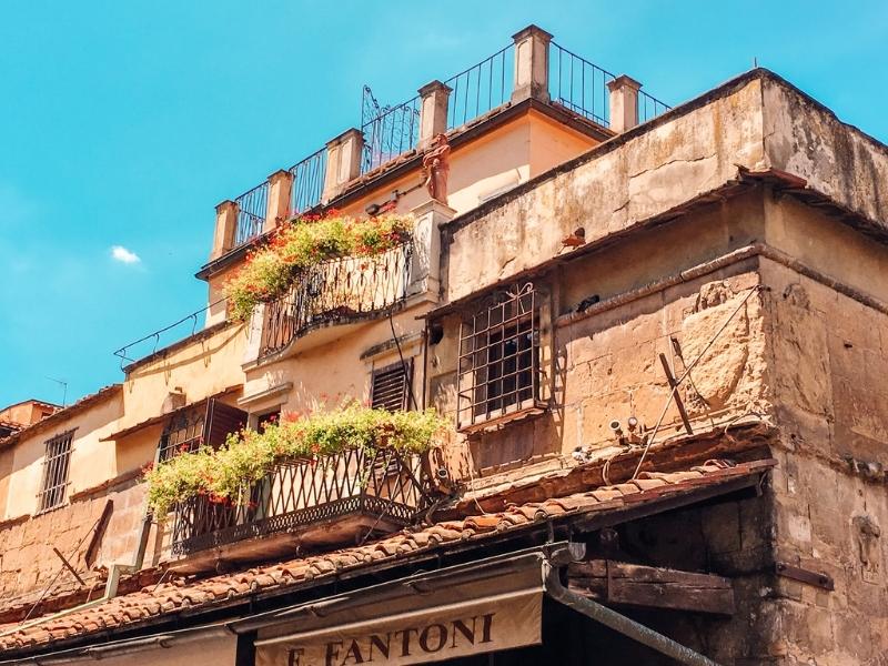 old shop on the ponte vecchio florence italy