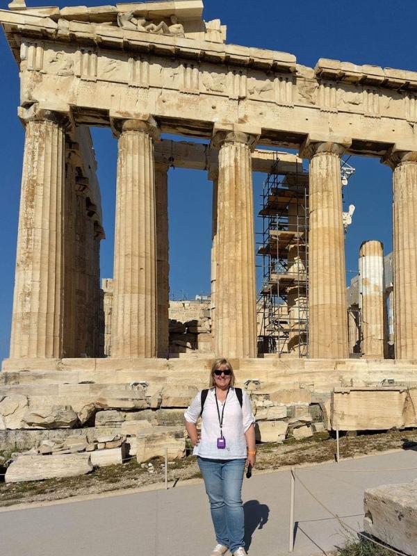 Tips for first time visitors to Athens include not missing sights like the Acropolis shown in this image.