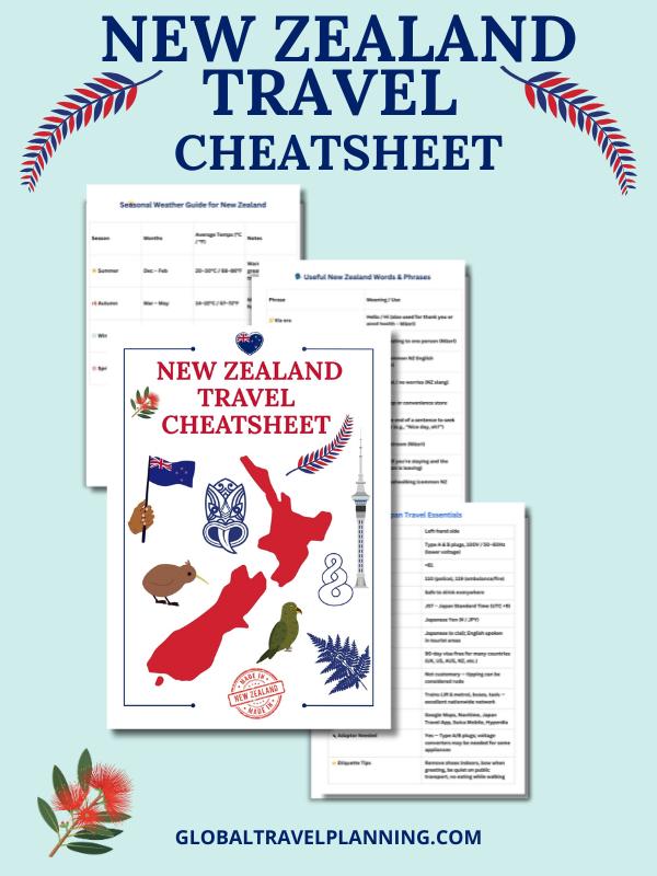 NZ Travel Cheatsheet