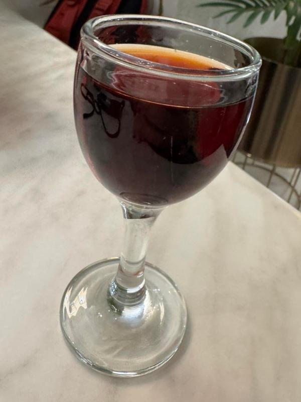 Glass of port