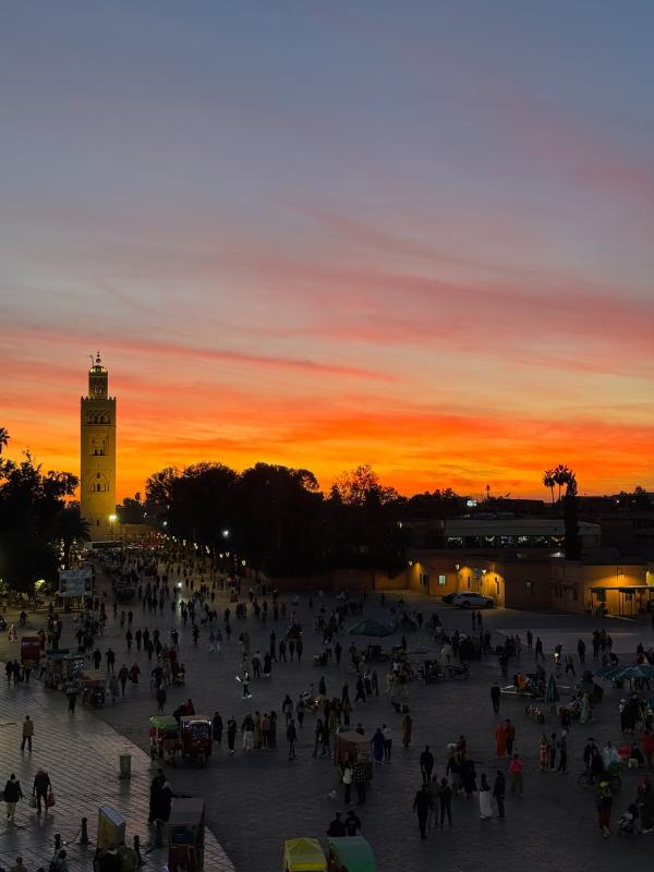 Marrakech at sunset
