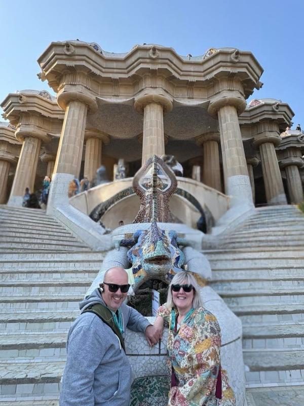 On of our most important Spain travel tips is be careful of belongings in popular tourist destinations such as Park Guell in the image.