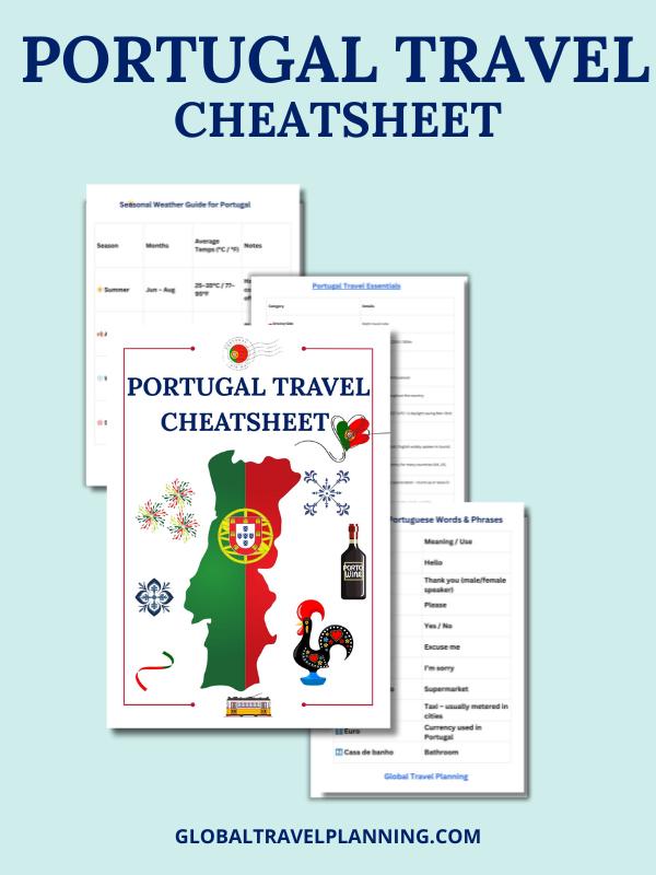 Portugal Travel Cheatsheet Cover