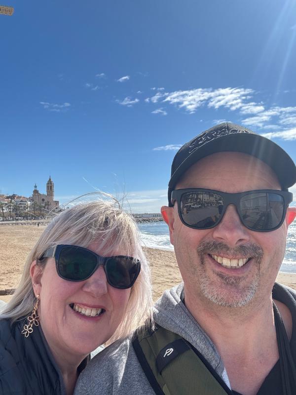 Tracy and Doug in Sitges