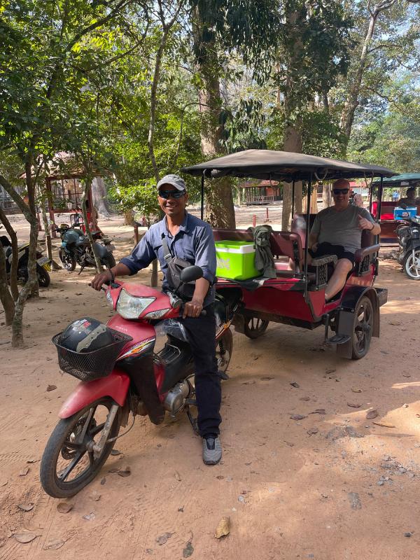 Leab at the tuktuk