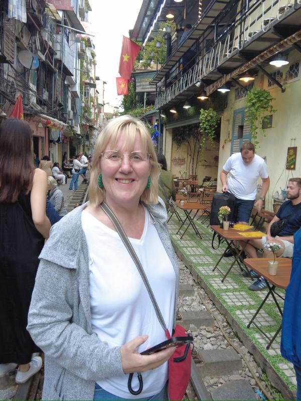 Tracy Hanoi train street