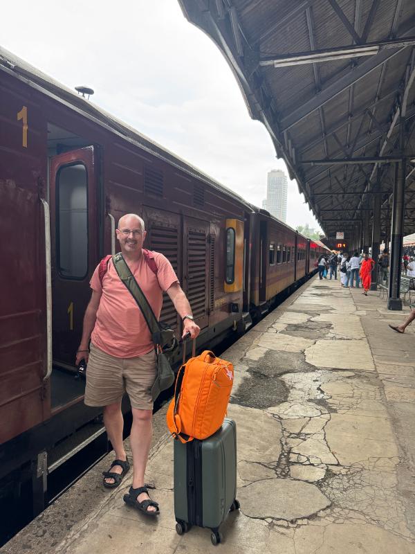 Doug at Colombo Fort train station