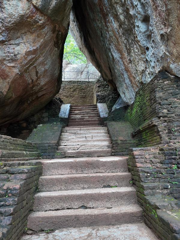 Steps up to Sigiriya