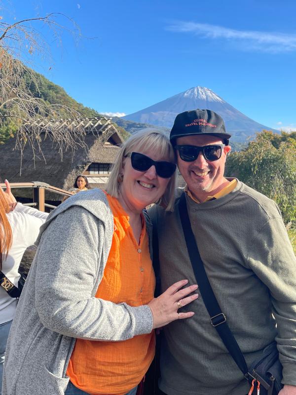 Tracy and Doug Mt Fuji