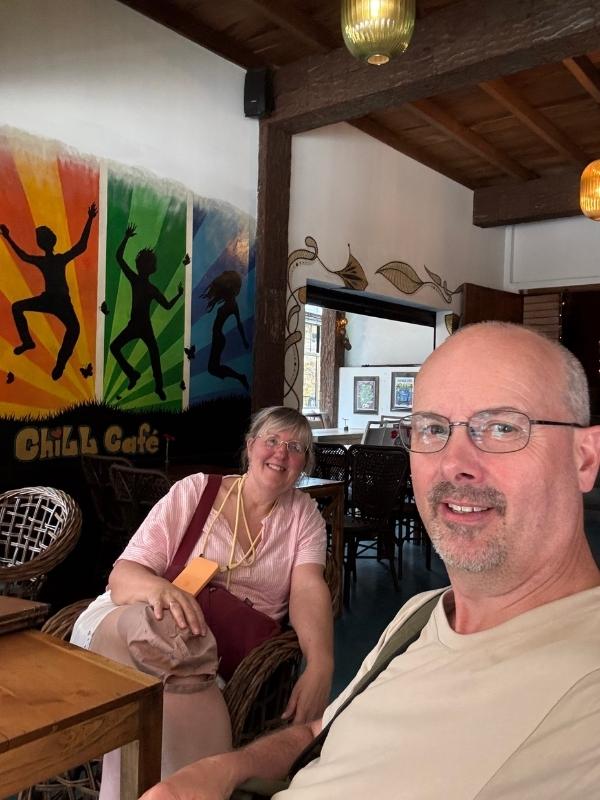 Tracy and Doug at Chill Cafe in Ella