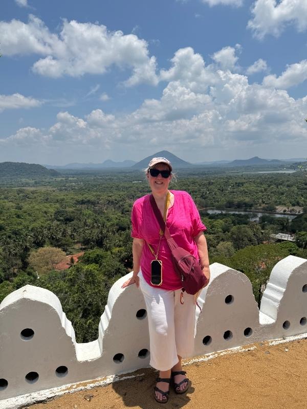 Tracy view at Dambulla Cave