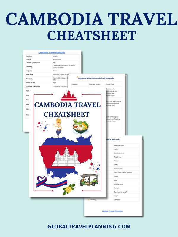 Cambodia Travel Cheatsheet