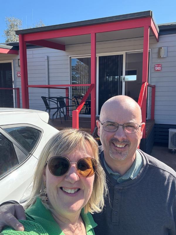 Australia road trip Cobar Tracy and Doug