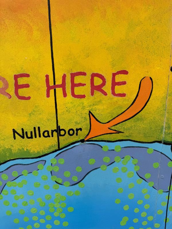 Australia road trip Nullabor sign