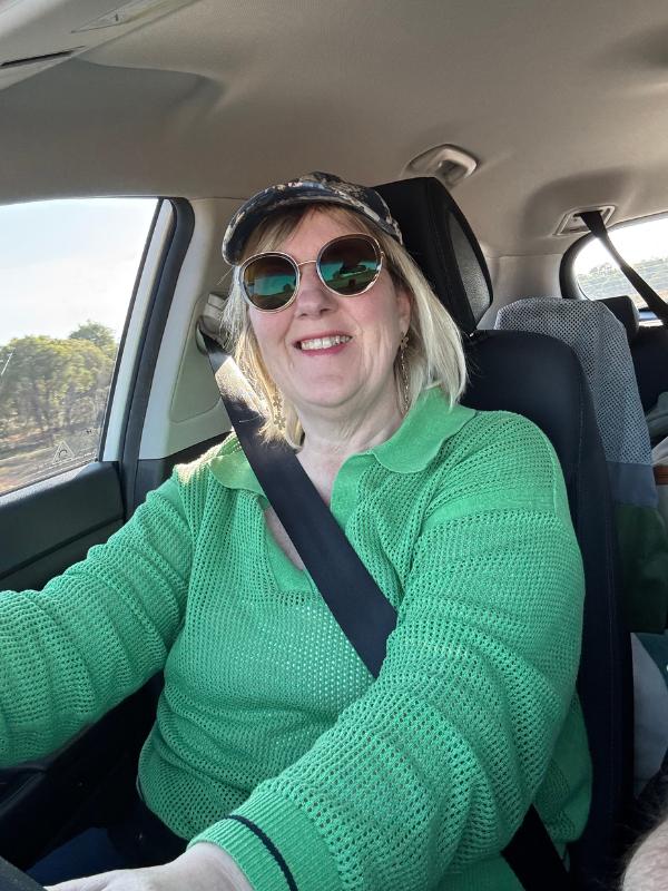 Australia road trip Tracy driving