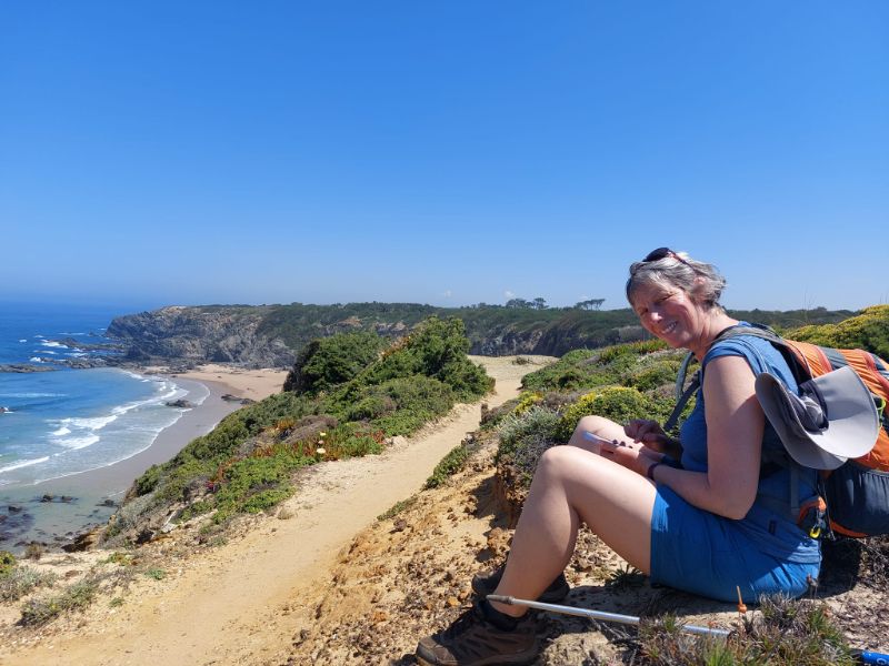 EPISODE 79 Julie on a hike along the Alentejo coastline on the Rota Vicentina