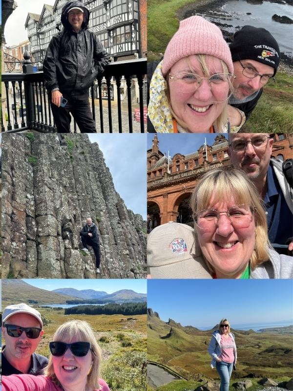 Collage of UK trip Sept