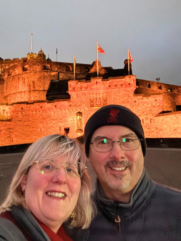 Edinburgh Castle at night