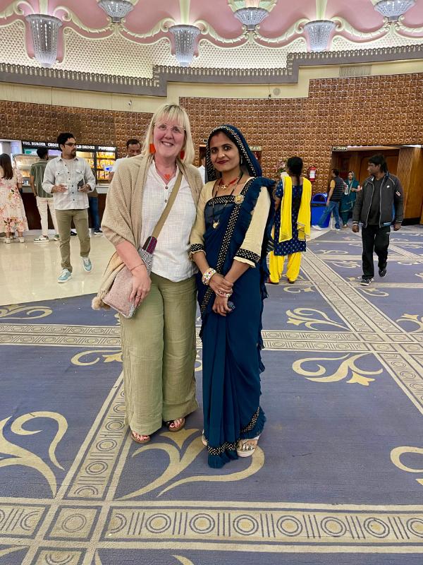 Lady in India with Tracy