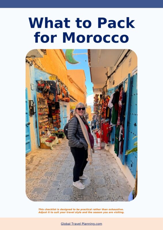 Morocco Packing List Jan 2026