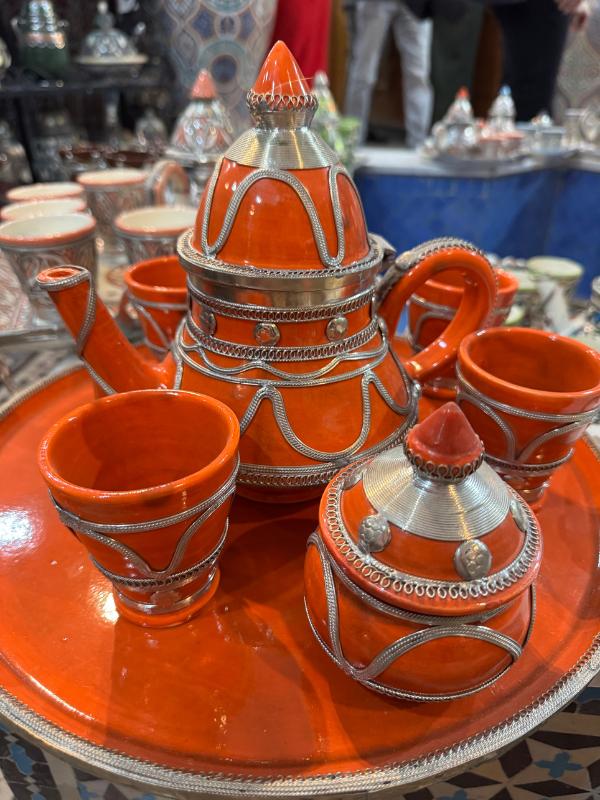 Orange tea set 1