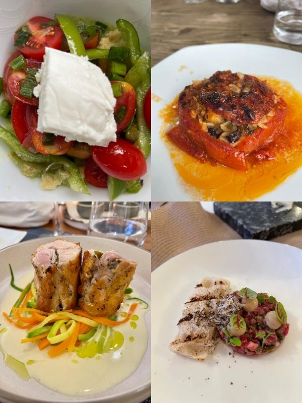 Selection of greek foods