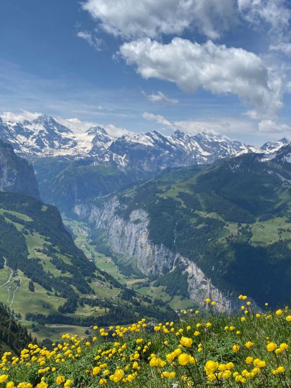 Mannlichen view over Lauterbrunnen Valley 1