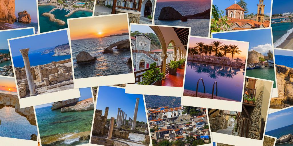 Collage of travel photographs