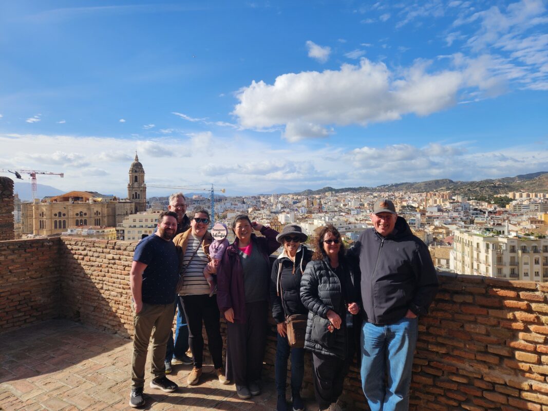 Malaga Alcazaba with family