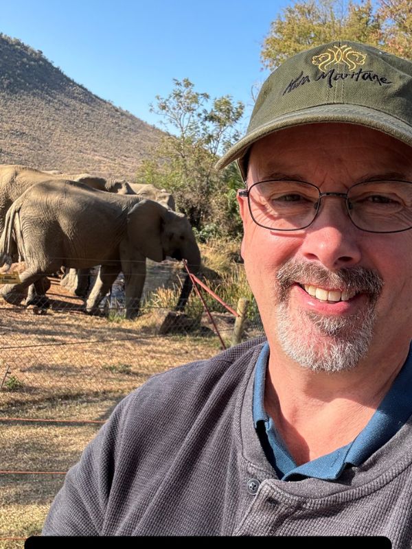 Doug and the elephants