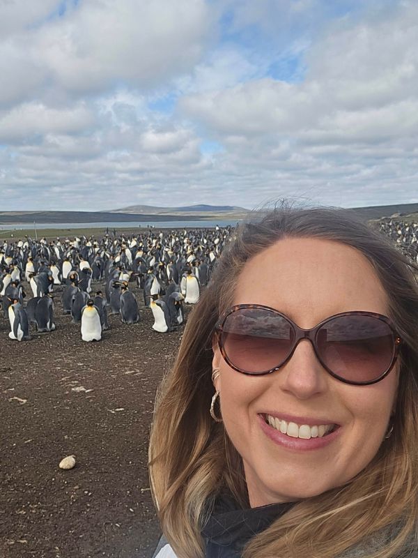 Roxy and penguins
